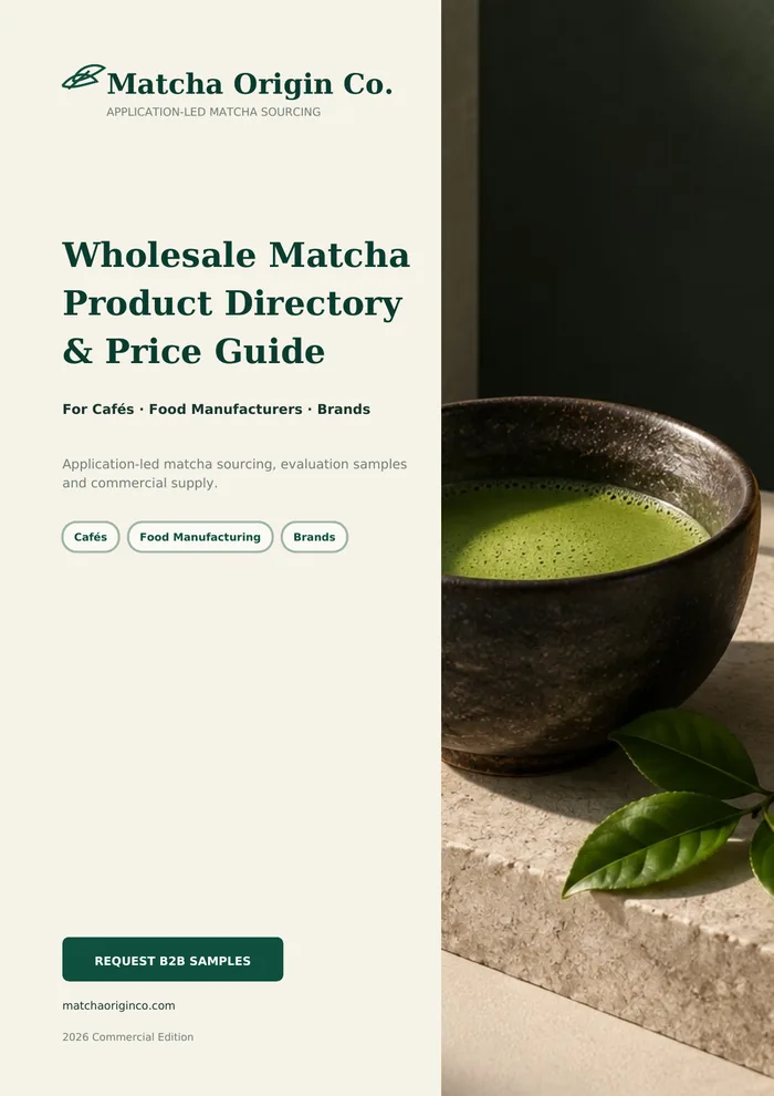 Preview of the Matcha Origin Co. product directory