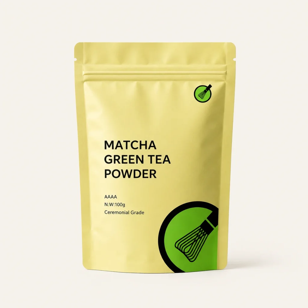 Barista matcha powder package front view
