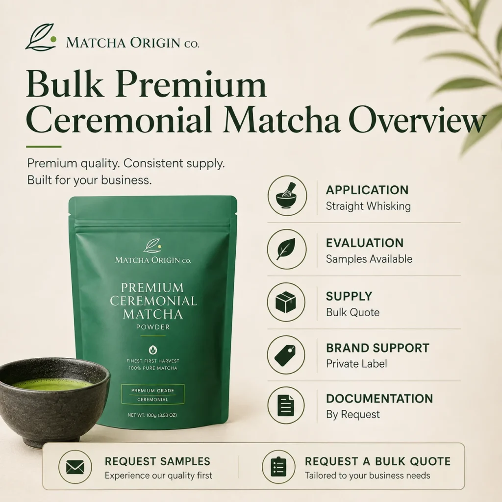 Finished Cup for Premium Ceremonial Matcha Powder