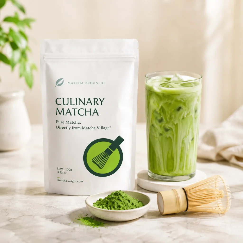 Processed / Baked Color for Everyday Culinary Matcha Powder for Baking & Drinks