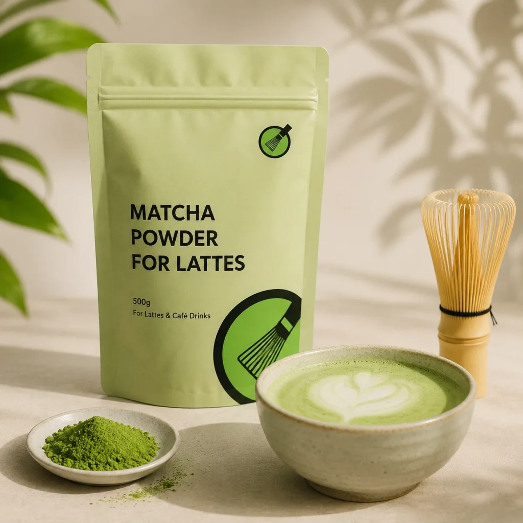 Color in Milk for Premium Beverage Matcha Powder