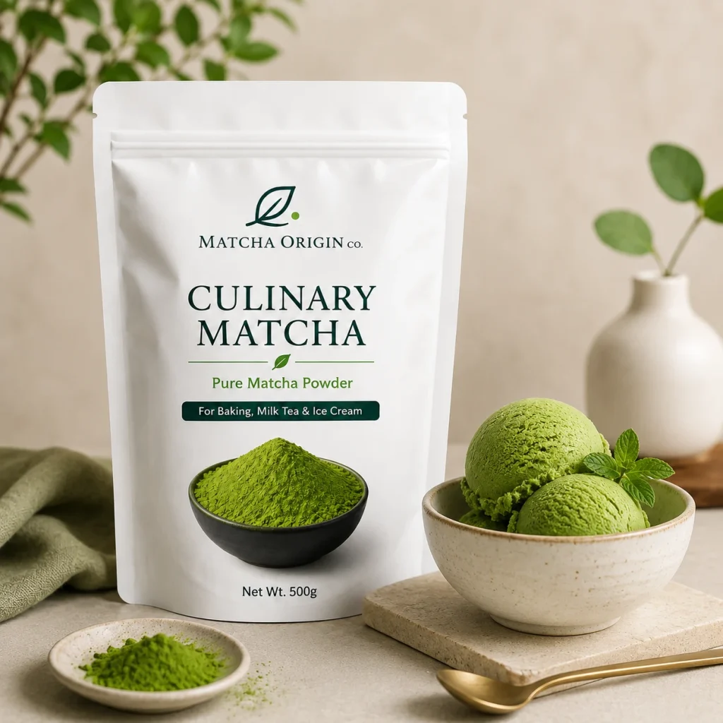 Finished Product for Foodservice Culinary Matcha Powder for Baking, Milk Tea & Ice Cream