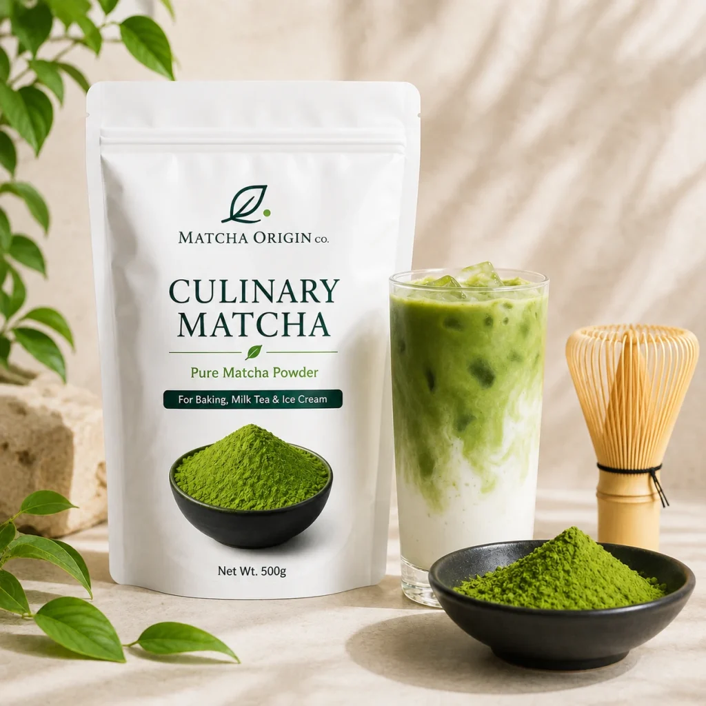 Mixed Formula Color for Foodservice Culinary Matcha Powder for Baking, Milk Tea & Ice Cream