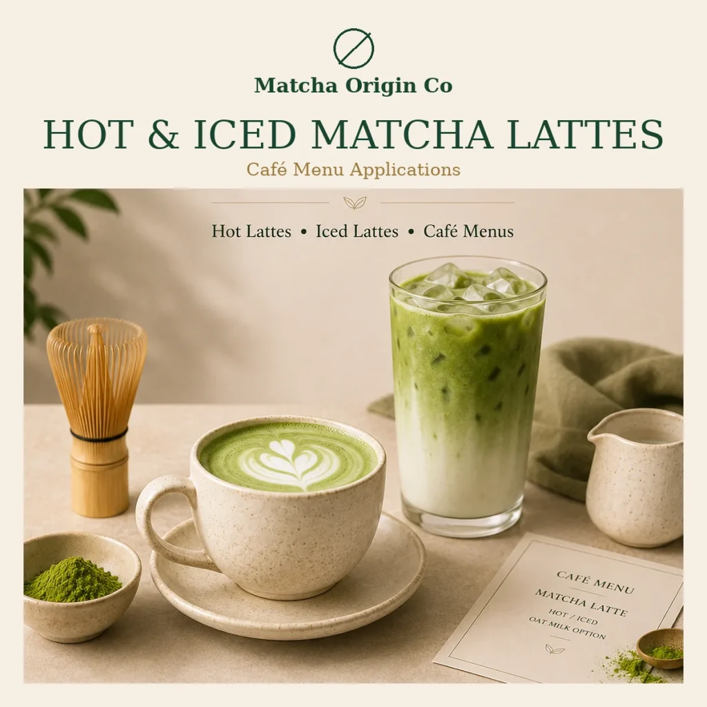 Private label support for Matcha Powder for Lattes & Café Drinks