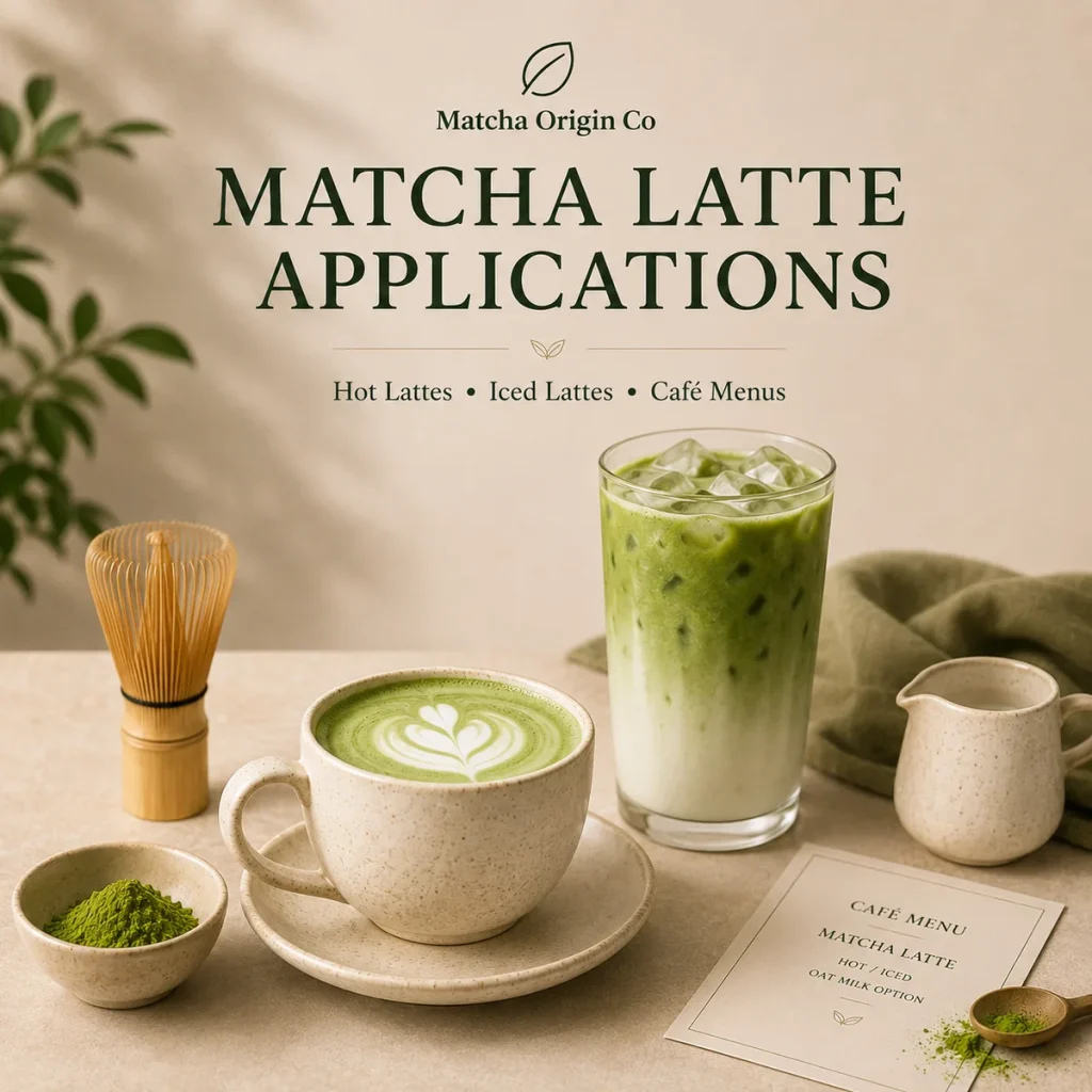 Color in Milk for Matcha Powder for Lattes & Café Drinks