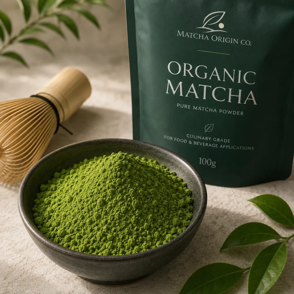 Finished Product for Organic Matcha Powder for Food & Beverage Applications
