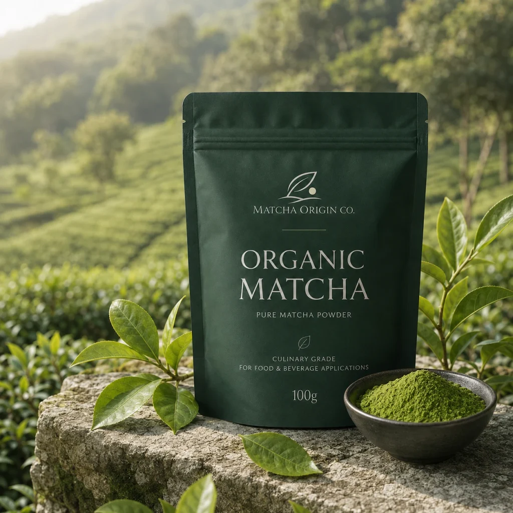 Private label support for Organic Matcha Powder for Food & Beverage Applications