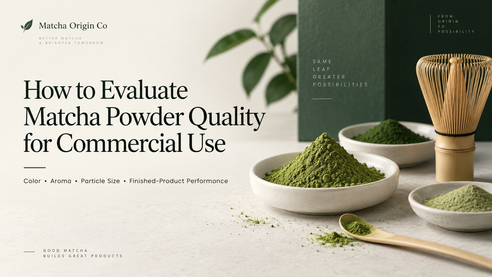 How to Evaluate Matcha Powder Quality for Commercial Use