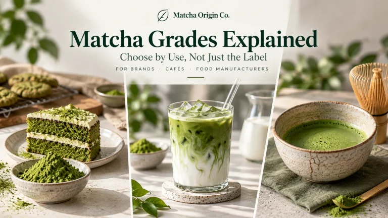 Matcha grades explained through culinary, latte and ceremonial matcha applications