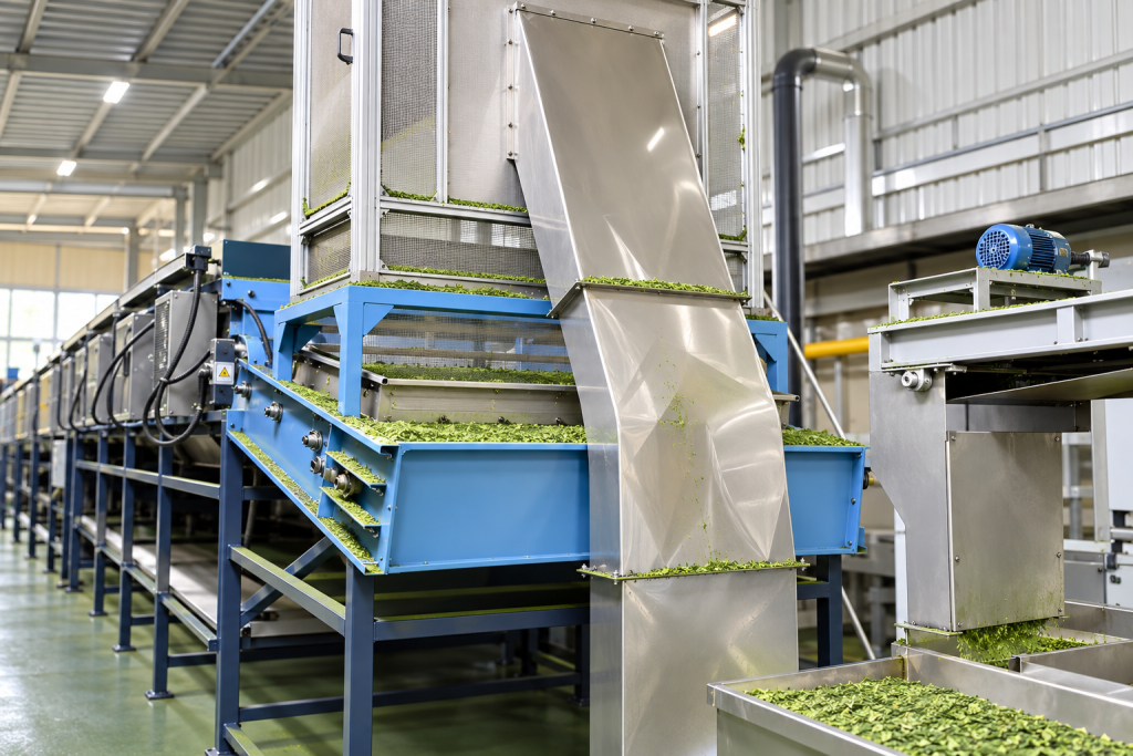 Matcha tea processing equipment used for drying and refining green tea leaves